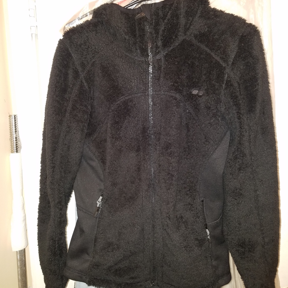 Koppen Fuzzy Fleece Black Jacket